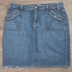 Tommy Hilfiger Blue Denim Pencil Skirt with Front Flap Pockets SIZE 16